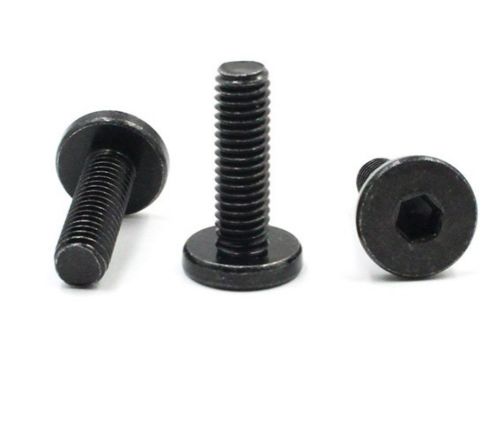 Black low profile screw