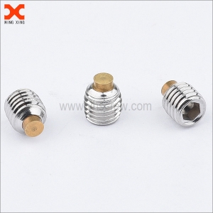 brass allen head half dog point set screw supplier