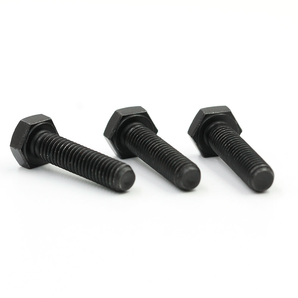 Bolt thread & anti-loose nut matching close-up
