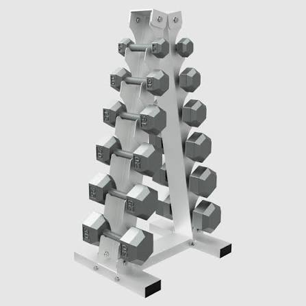 Dumbbell rack & weight bench frame connection effect