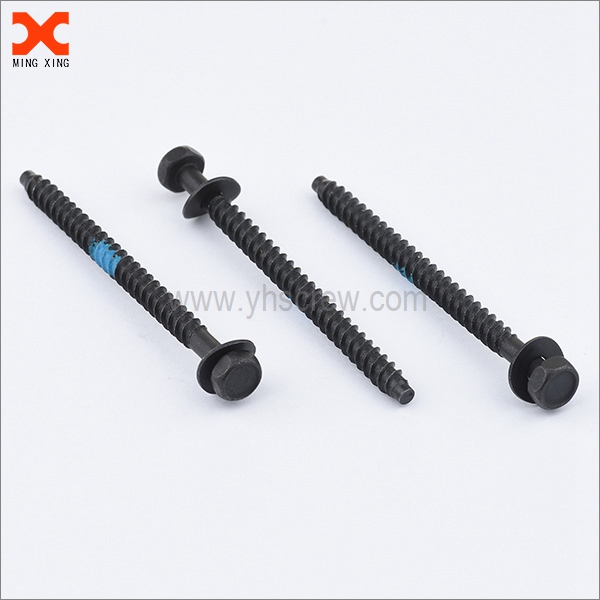 China Indented hex washer head sems bolts screws with wave washer ...