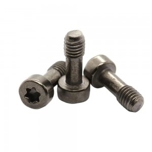 knurled black screw