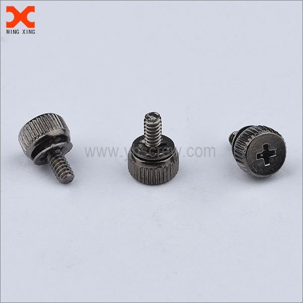 China Internal tooth washer knurled head thumb metric sems screws ...